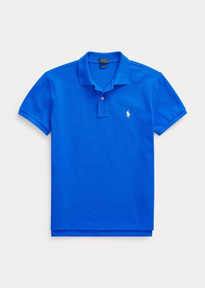Camisa Polo Polo Ralph Lauren Mujer Azules - Classic Fit Mesh - PLNHW7648